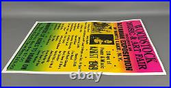 14x22 1969 Woodstock Music And Art Fair Concert Promotional Poster Orig