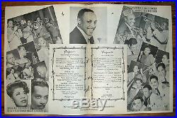 1947 BILLIE HOLIDAY MILES DAVIS ELLA FITZGERALD Carnegie Hall Concert Program
