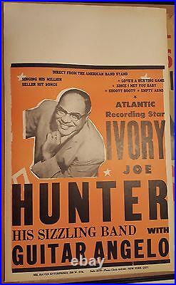 1956/57 unused Concert Poster- Ivory Joe Hunter