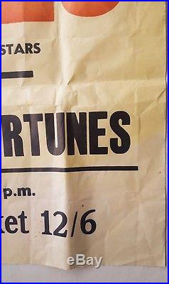 1963 THE BEATLES original concert poster (Town Hall Ballroom Abervagenny) Lennon