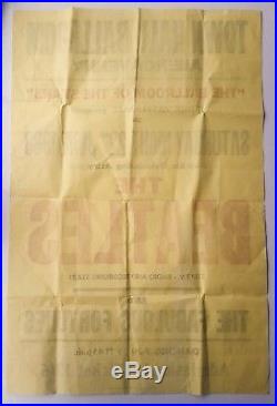 1963 THE BEATLES original concert poster (Town Hall Ballroom Abervagenny) Lennon