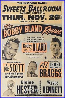 1964 Bobby Blue Bland Original Pre-Fillmore Boxing Style Concert Poster