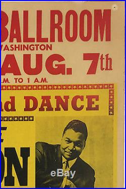 1965 Little Milton Original Drifters Pre-Fillmore Boxing Style Concert Poster