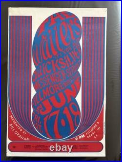 1966 BG-11 The Wailers Fillmore Auditorium Original Concert Poster Bill Graham