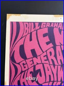 1966 BG-6 Charlatans Fillmore Auditorium Original Concert Poster