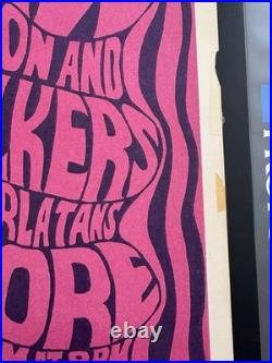 1966 BG-6 Charlatans Fillmore Auditorium Original Concert Poster
