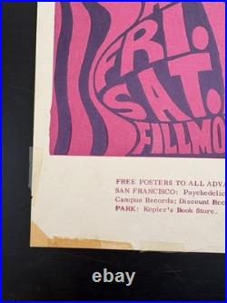 1966 BG-6 Charlatans Fillmore Auditorium Original Concert Poster