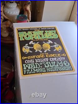 1966 Bill Graham's Filmore West Concert Poster The Turtles, Oxford Circle