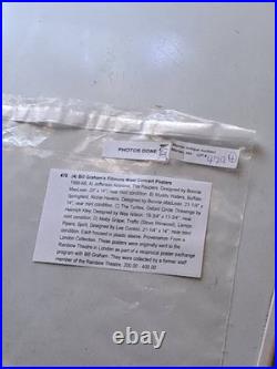 1966 Bill Graham's Filmore West Concert Poster The Turtles, Oxford Circle