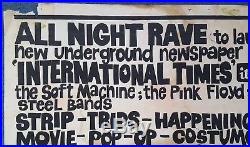 1966 PINK FLOYD rare early original concert poster (The Roundhouse) Beatles era