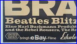 1966 THE BEATLES original German concert poster (Bravo Blitztournee Tour) Lennon