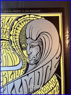 1967 BG-61 Buffalo Springfield Concert Poster Bill Graham Wes Wilson