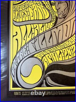 1967 BG-61 Buffalo Springfield Concert Poster Bill Graham Wes Wilson