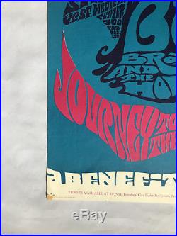 1967 Big Brother (Janis Joplin) Steve Miller Concert Poster UCSF Orig