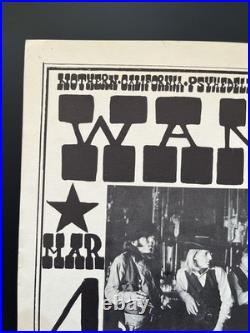 1967 Charlatans Sokol Hall Concert Poster Wanted AOR-68 1967 Charlatans Sokol Hall Concert Poster Wanted AOR-68
