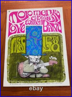 1967 Love Chocolate Watchband Big Abe's Birthday Concert Poster 17 X 22