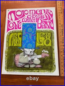 1967 Love Chocolate Watchband Big Abe's Birthday Concert Poster 17 X 22
