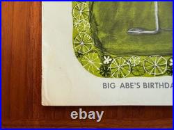1967 Love Chocolate Watchband Big Abe's Birthday Concert Poster 17 X 22