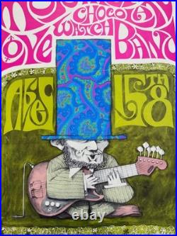 1967 Love Chocolate Watchband Big Abe's Birthday Concert Poster 17 X 22