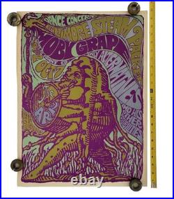1967 Moby Grape Sausalito The Ark Psychedelic Concert Poster Gate 6 Sausalito