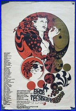 1967 PINK FLOYD 14 Hour Technicolor Dream original concert poster Beatles era