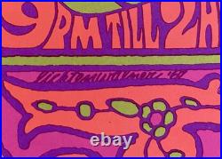 1967 Psychedelic Concert Poster Moby Grape Big Brother Holding Co