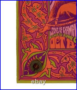 1967 Psychedelic Concert Poster Moby Grape Big Brother Holding Co