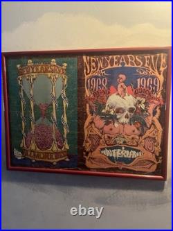 1968/1969 Concert Poster Fillmore West New Years Eve Grateful Dead Vanilla Fudge