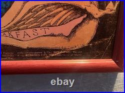 1968/1969 Concert Poster Fillmore West New Years Eve Grateful Dead Vanilla Fudge