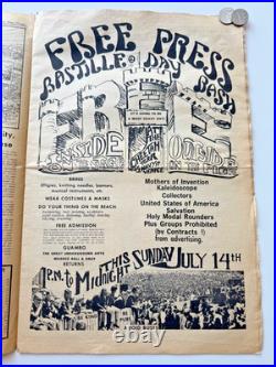 1968 LOS ANGELES FREE PRESS with Janis Joplin CONCERT POSTER AD Grateful Dead &