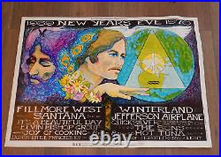 1968 Santana, Bill Graham Fillmore / Winterland Concert Poster Bg209, B. Maclean