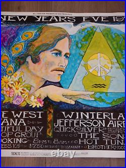 1968 Santana, Bill Graham Fillmore / Winterland Concert Poster Bg209, B. Maclean