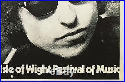1969 Isle of Wight Festival Bob Dylan Who Original Fillmore-Era Concert Poster