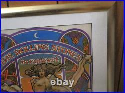 1969 Rolling Stones American Tour 1st Printing Concert Poster