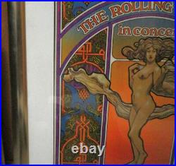 1969 Rolling Stones American Tour 1st Printing Concert Poster