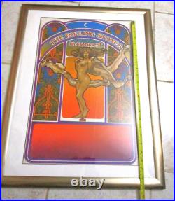 1969 Rolling Stones American Tour 1st Printing Concert Poster