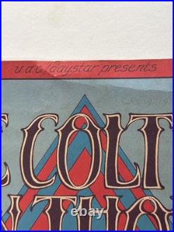 1972 Alice Coltrane Ann Arbor Concert Poster SIGNED Gary Grimshaw Back Verso AOR