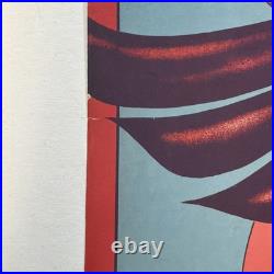 1972 Alice Coltrane Ann Arbor Concert Poster SIGNED Gary Grimshaw Back Verso AOR