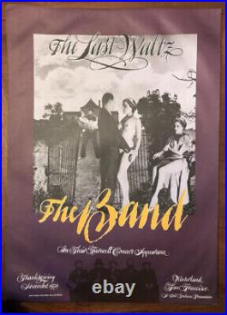 1976 The Band Last Waltz Concert Poster Aor Winterland Bill Graham 1st Version