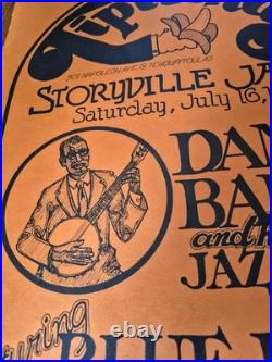 1977 DANNY BARKER JAMES BOOKER IVAN NEVILLE Original TIPITINA'S Concert POSTER