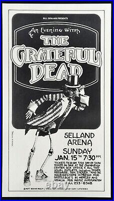 +++ 1977 GRATEFUL DEAD Selland Arena Concert Poster by Randy Tuten