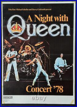 +++ 1978 QUEEN Concert Poster Germany 1st print RARE