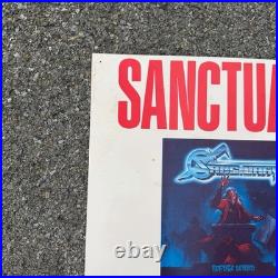 1980s Megadeth & Sanctuary Tour Concert Poster Buffalo Rochester NY War Memorial