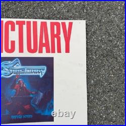 1980s Megadeth & Sanctuary Tour Concert Poster Buffalo Rochester NY War Memorial