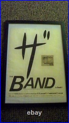 1983 The Band Japan Original Concert Poster withbackstage pass Levon Helm Vintage