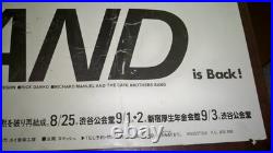 1983 The Band Japan Original Concert Poster withbackstage pass Levon Helm Vintage