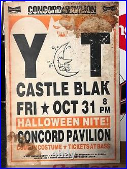 1986 Castle Blak- CONCORD PAVILION ORIGINAL VINTAGE CONCERT PROMOTION POSTER