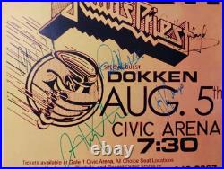 1986 JUDAS PRIEST SIGNED CONCERT POSTER FULL BAND Size 12X18INCHES COA INCLUDED 1986 JUDAS PRIEST SIGNED CONCERT POSTER FULL BAND Size 12X18INCHES COA INCLUDED