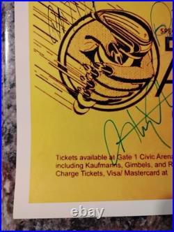 1986 JUDAS PRIEST SIGNED CONCERT POSTER FULL BAND Size 12X18INCHES COA INCLUDED 1986 JUDAS PRIEST SIGNED CONCERT POSTER FULL BAND Size 12X18INCHES COA INCLUDED
