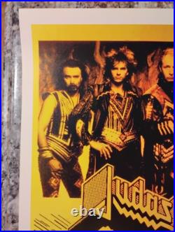 1986 JUDAS PRIEST SIGNED CONCERT POSTER FULL BAND Size 12X18INCHES COA INCLUDED 1986 JUDAS PRIEST SIGNED CONCERT POSTER FULL BAND Size 12X18INCHES COA INCLUDED